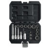 TOOLHUB - KIT VASOS Y PUNTAS CALIPER FRENOS – 17 PZAS