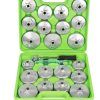 JBM - JUEGO DE EXTRACTORES PARA FILTROS DE ACEITE / 23 PIEZAS EN ALUMINIO
