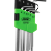 JBL - SET DE 9 LLAVES ALLEN LARGAS CON PUNTA REDONDA