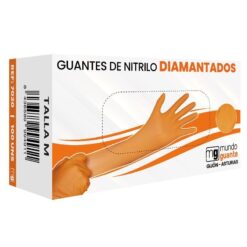 [MUNDOGUANTE] GUANTE DIAMANTADO NARANJA. 7 MICRAS. TALLA L