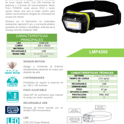 Alternative view of PICOYA - LINTERNA FRONTAL LED TECHNOLOGY 450LM