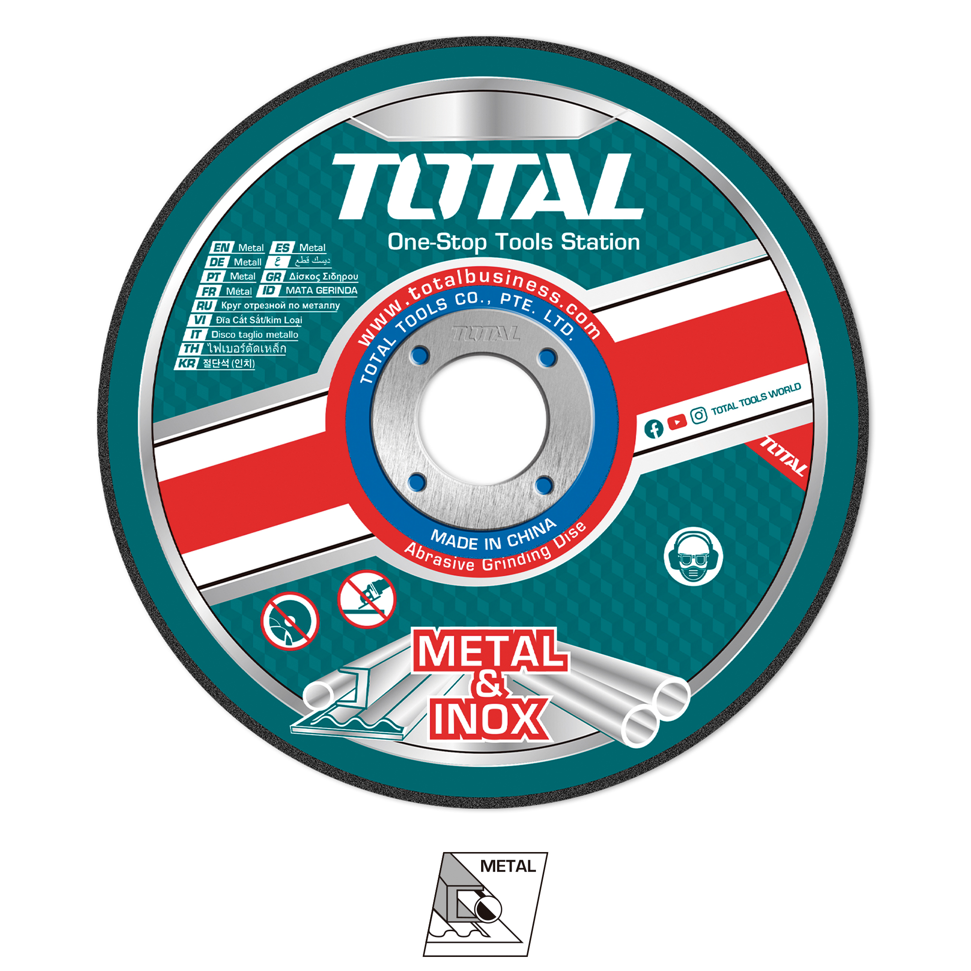 [TOTAL] - CAJA DISCOS CORTE 10U TAC2211255 (S)