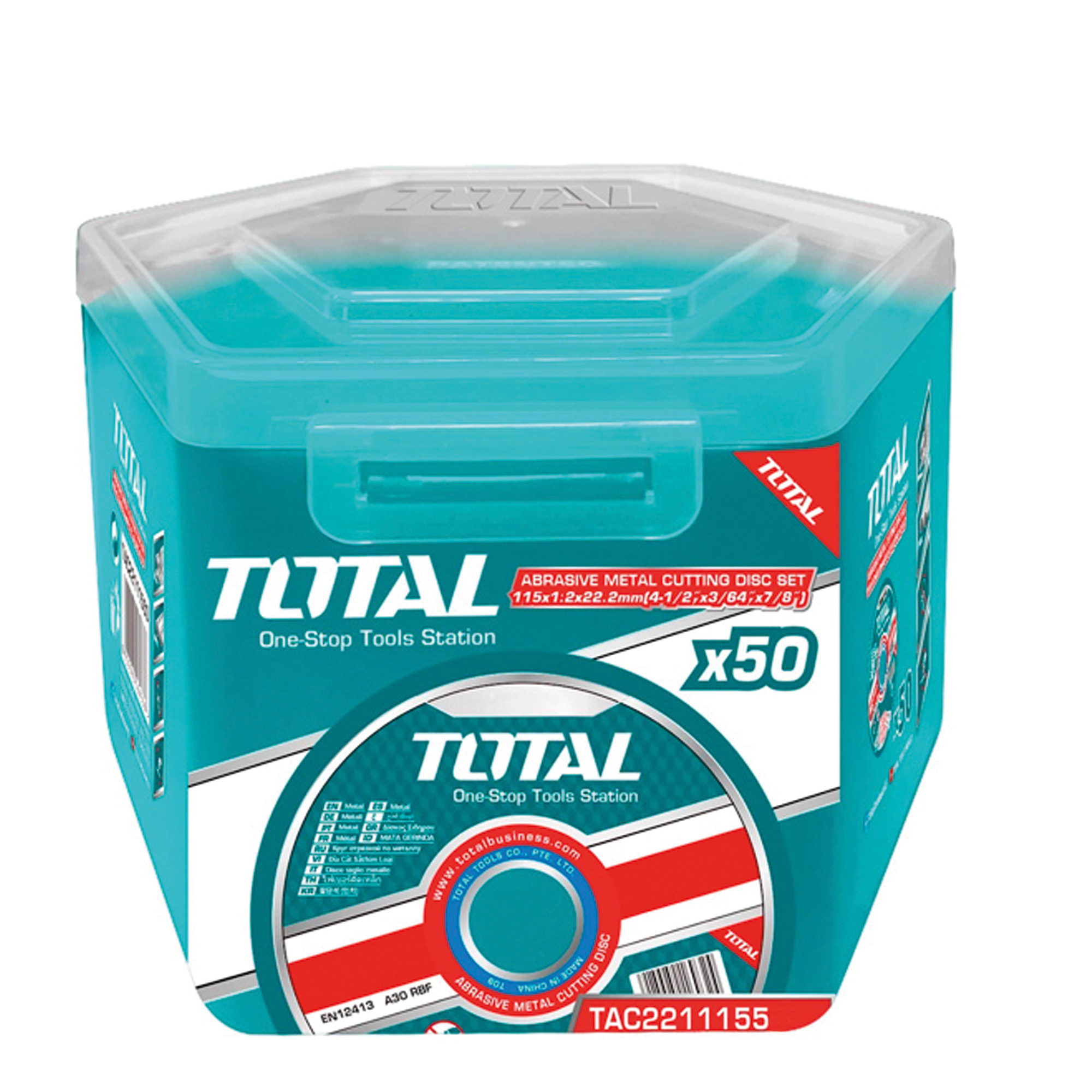 [TOTAL] - CAJA DISCOS CORTE 10U TAC2211155 (S) - Gallery Image