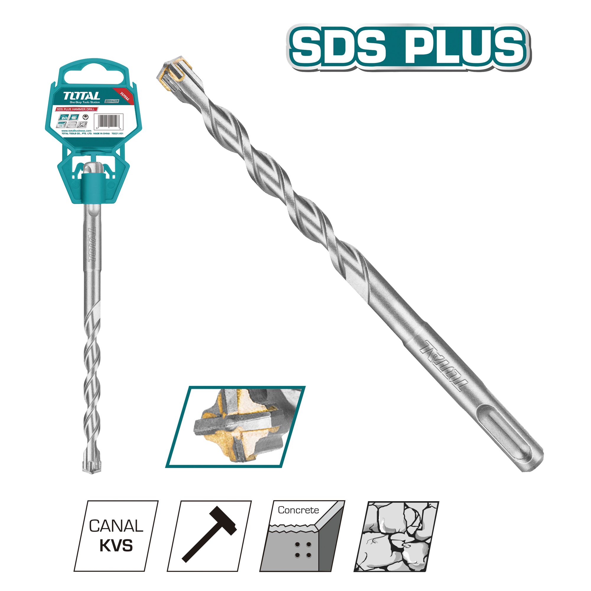 [TOTAL] - BROCA SDS PLUS 4 16X210 TAC311602C (D)