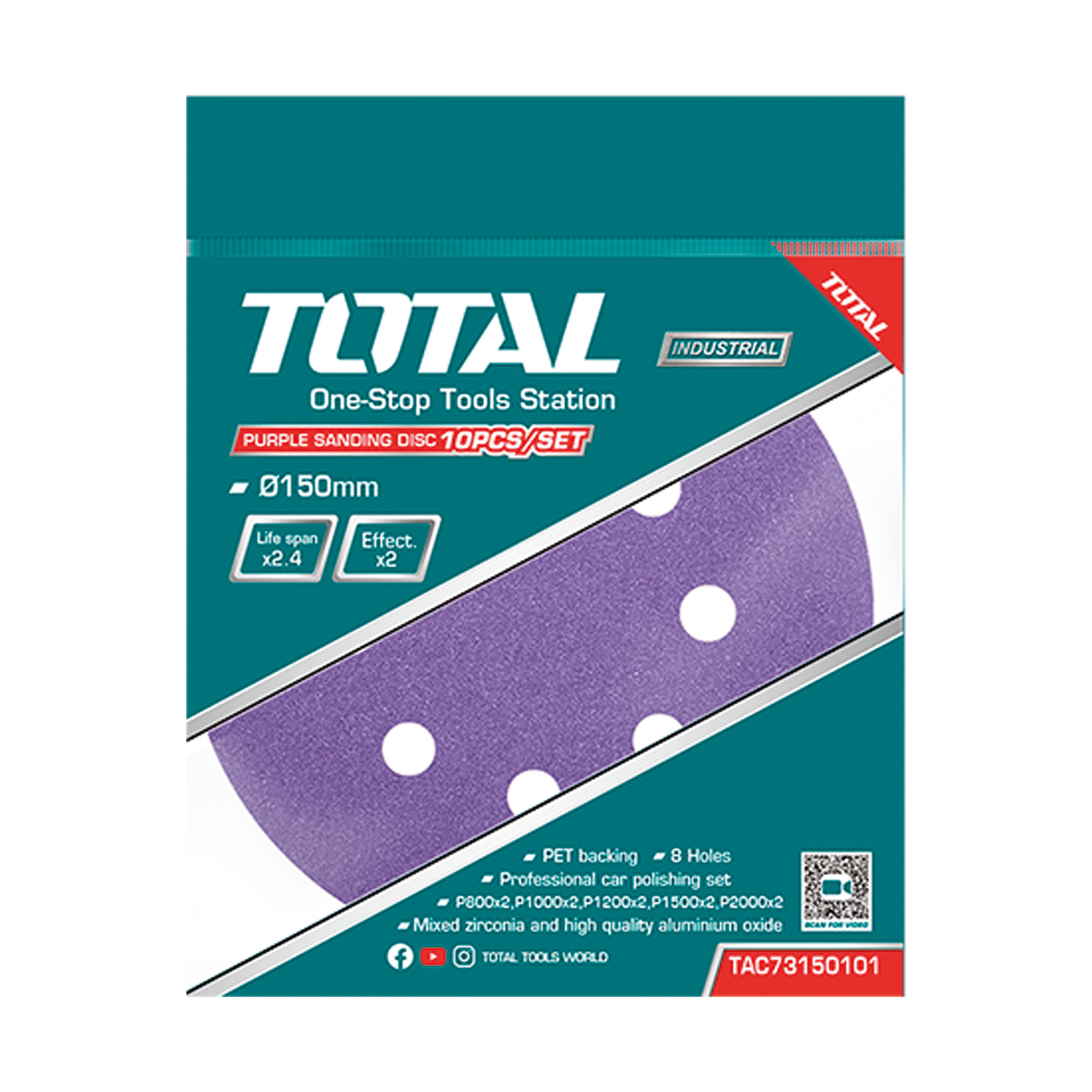 [TOTAL] - JUEGO DISCOS PULIDO 150 TAC73150101 (D) - Gallery Image