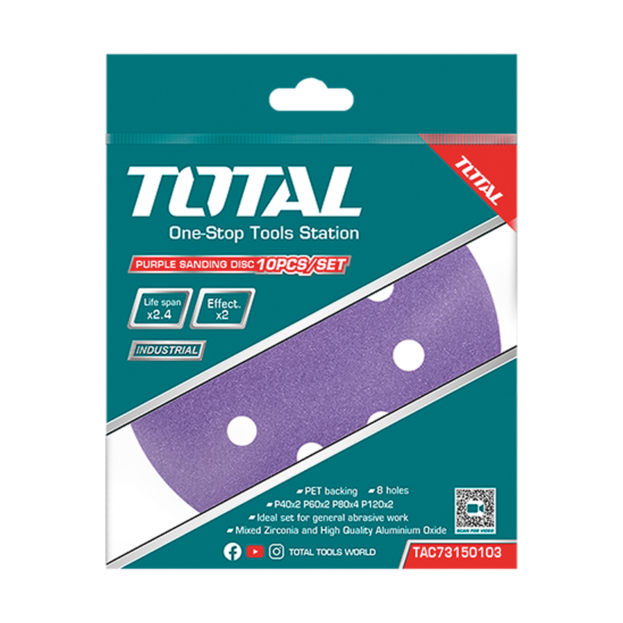 [TOTAL] - JUEGO DISCOS PULIDO 150 TAC73150103 (D) - Gallery Image