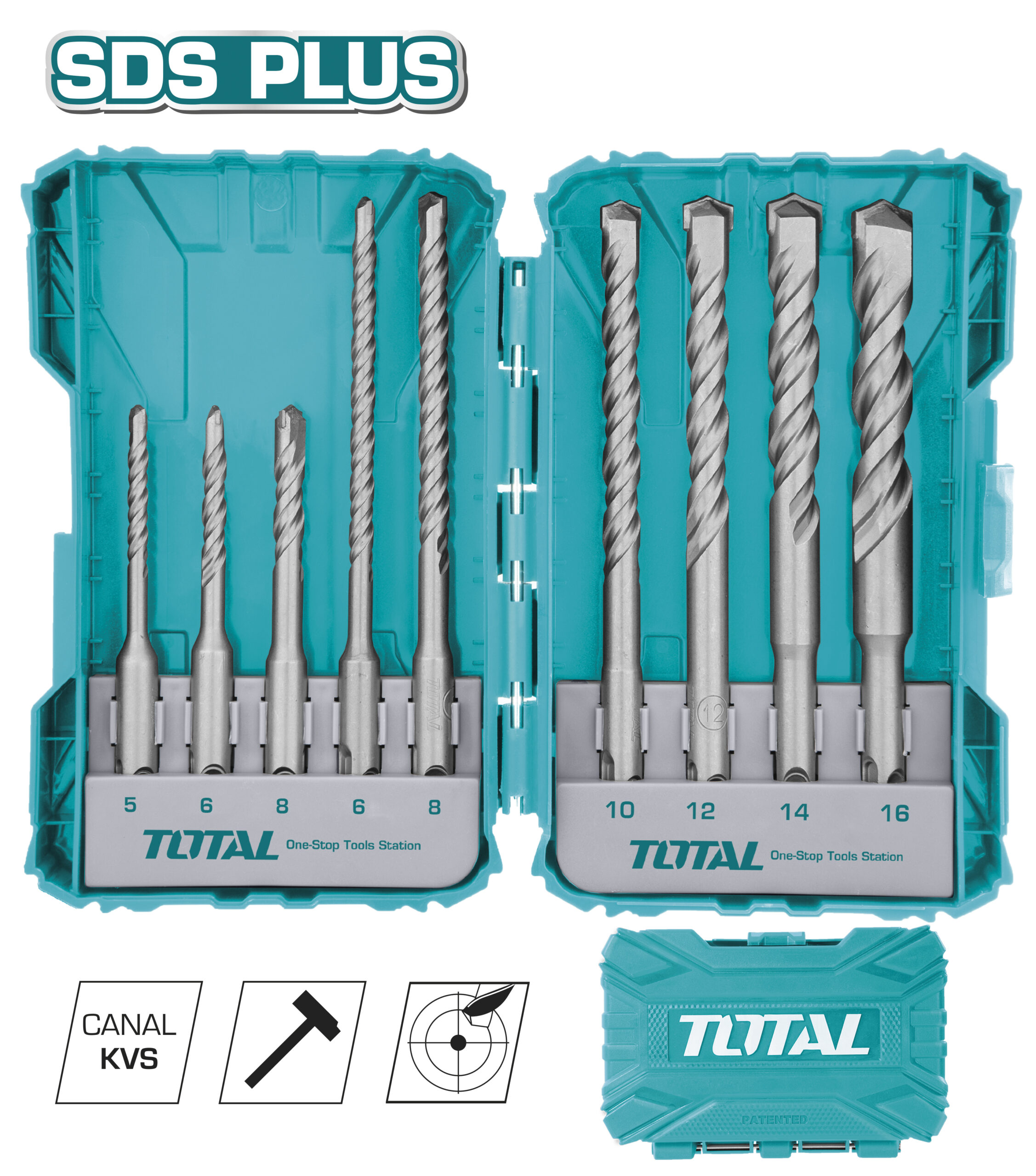 [TOTAL] - JUEGO 9 BROCAS SDS 2U TACSDL30901 (D)