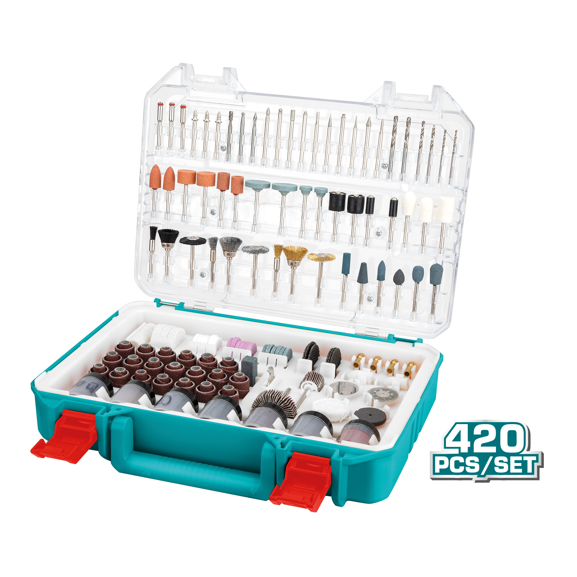 [TOTAL] - SET MINIAMOLADORA 420 TAKMG4208 (S)