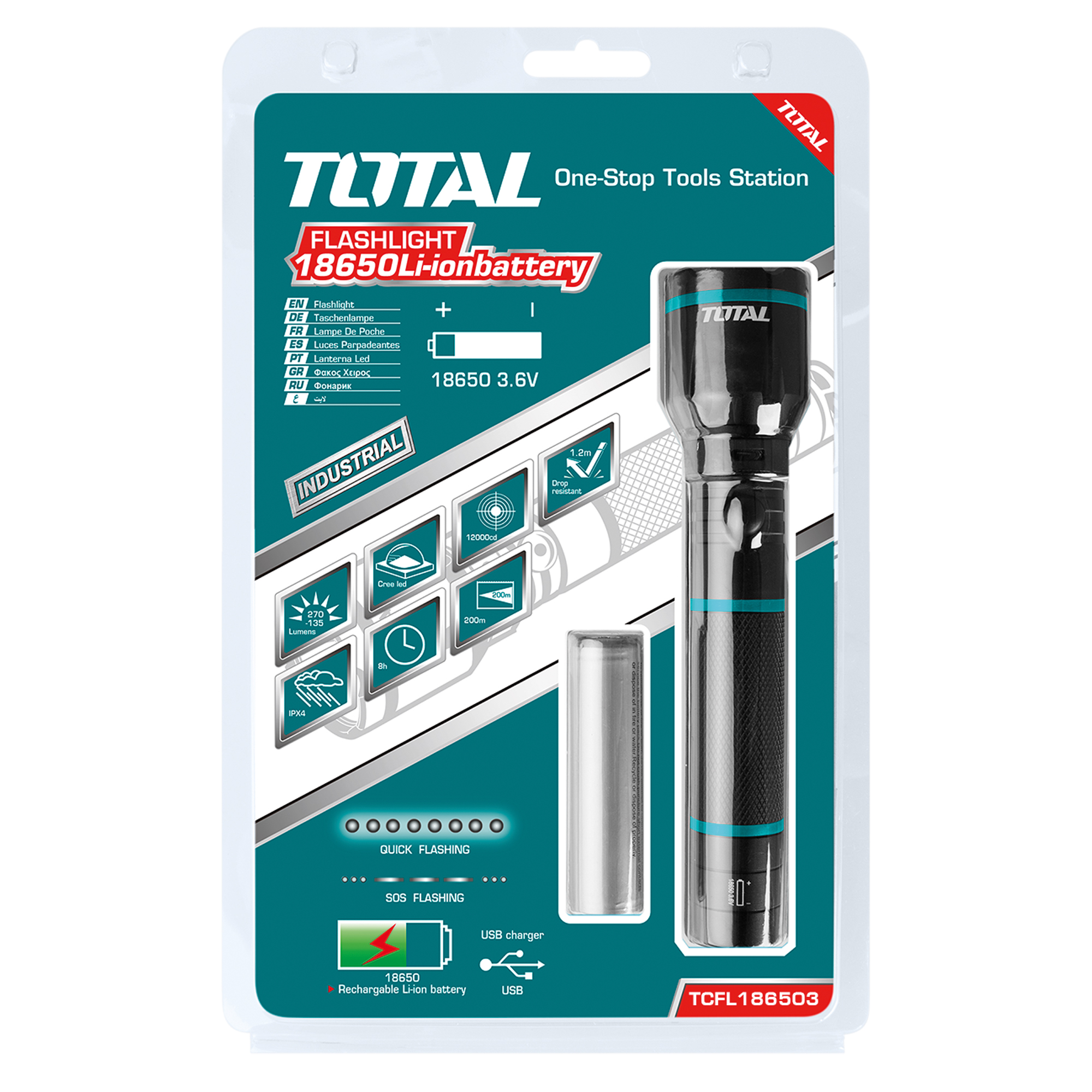 [TOTAL] - LINTERNA LED TCFL186503 (D) - Gallery Image