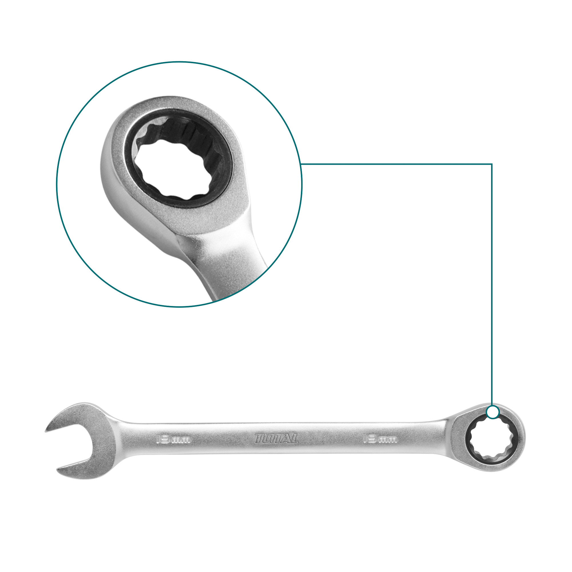 [TOTAL] - LLAVE COMB CARRACA 18 TCSPAR181 (D) - Gallery Image