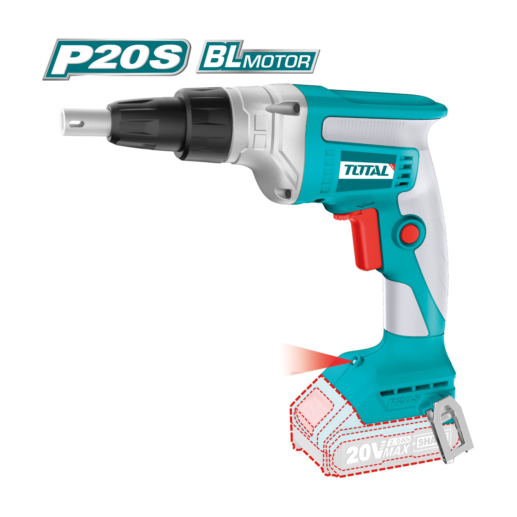[TOTAL] - ATORNILL PLACA YESO 20V TDSLI2042006 (S)