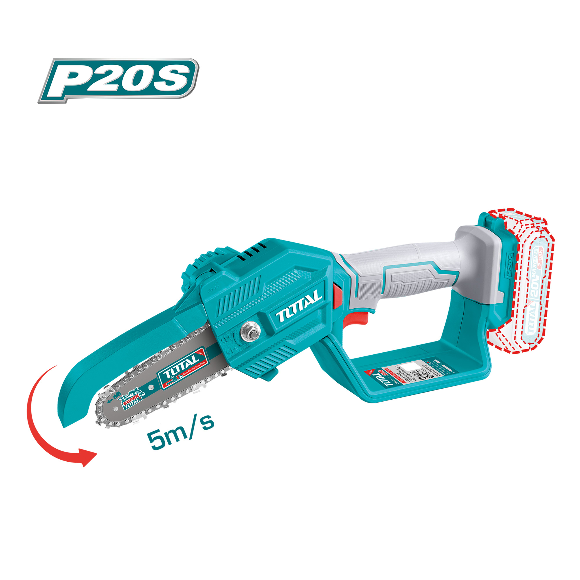 [TOTAL] - MINI SIERRA PODA 20V TGSLI2058 (S) - Gallery Image