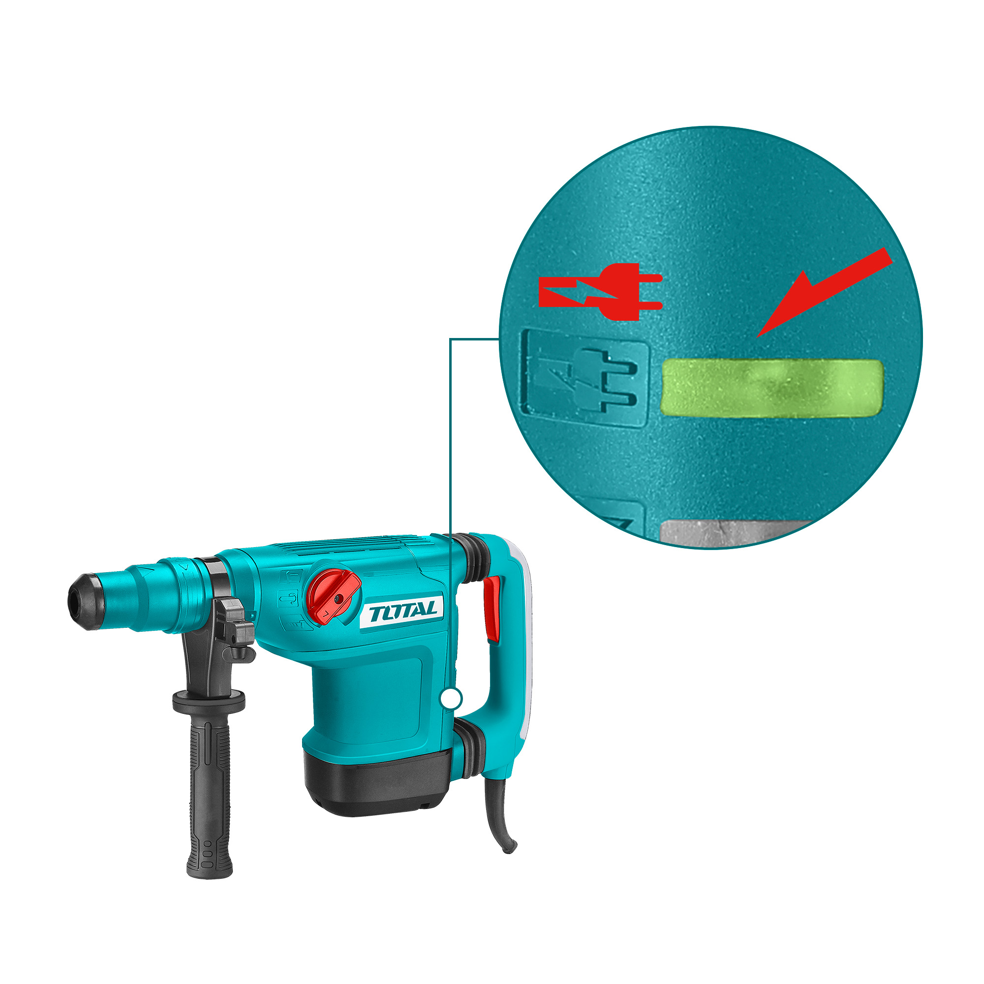 [TOTAL] - MARTILLO COMBINADO 1200W TH112426 (S)* - Gallery Image