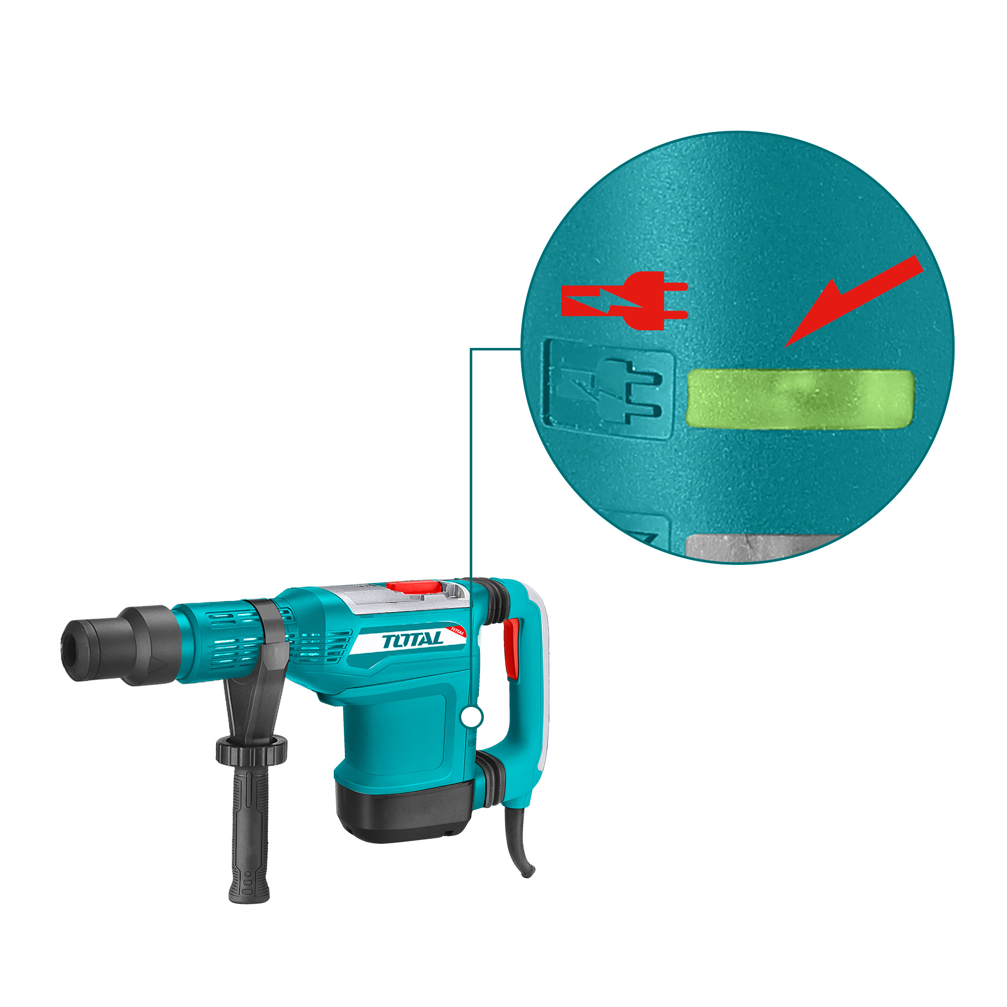 [TOTAL] - MARTILLO COMBINADO 1500W TH115526 (S)* - Gallery Image