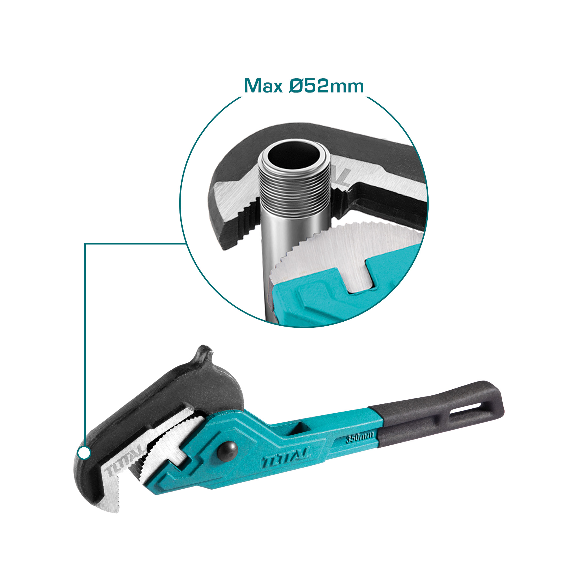 [TOTAL] - LLAVE AUTOAJUSTABLE TUBO 350 THT171142 * - Gallery Image