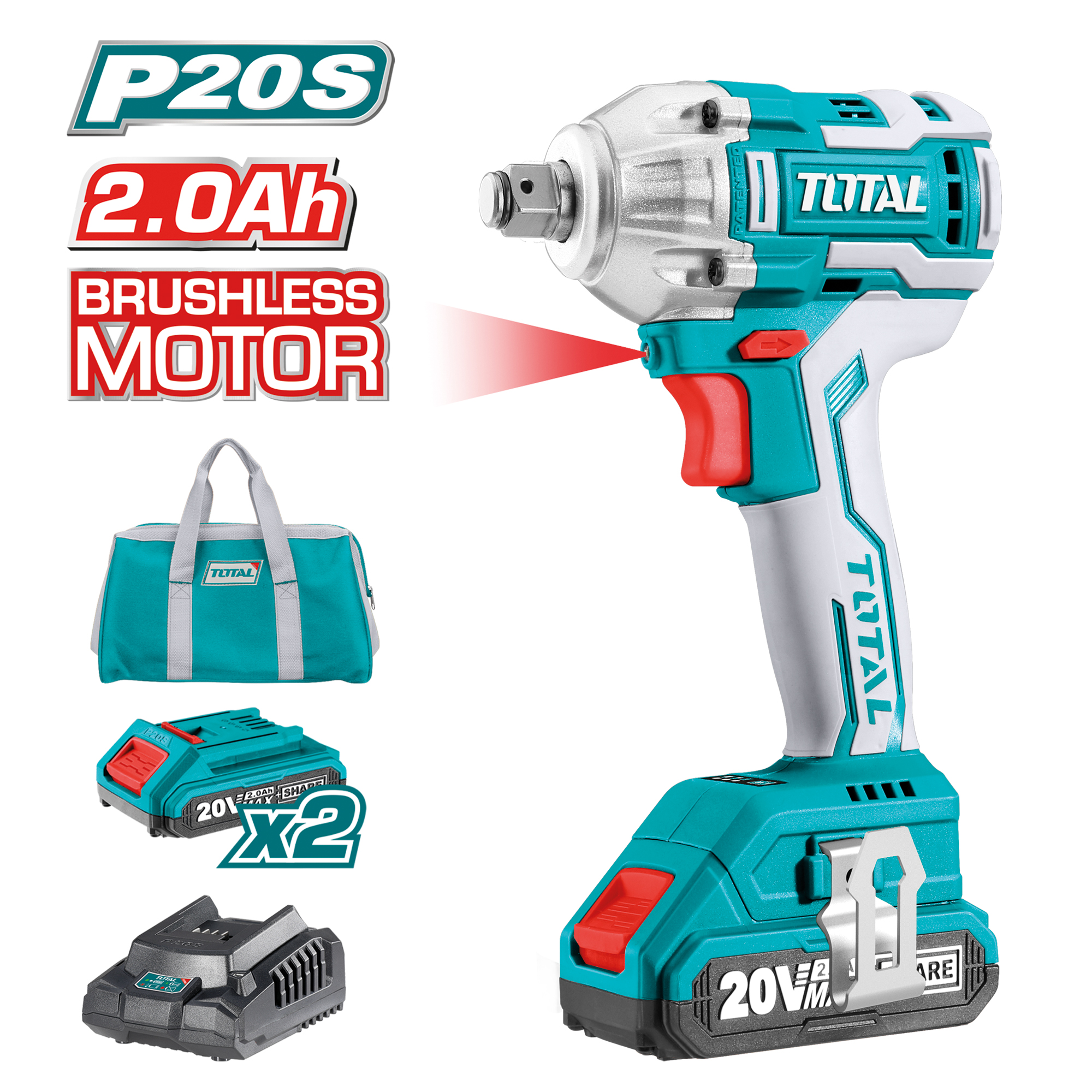 [TOTAL] - LLAVE IMPACTO BL 20V TIWLI2001 (S)*
