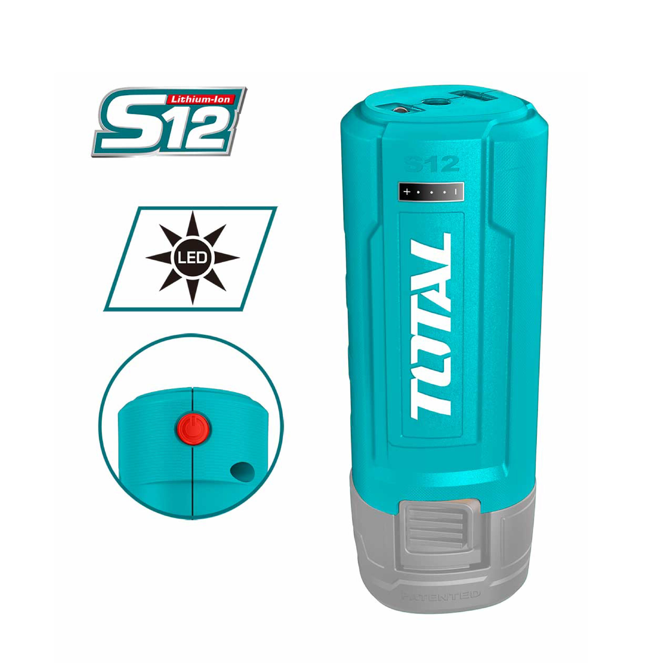 [TOTAL] - LINTERNA BATERIA 12V TWLI1223 (S) - Gallery Image