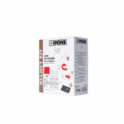 [IPONE] PACK LIMPIA CASCO INT/EXT + ANTILLUVIA + PAÑO - 350ML