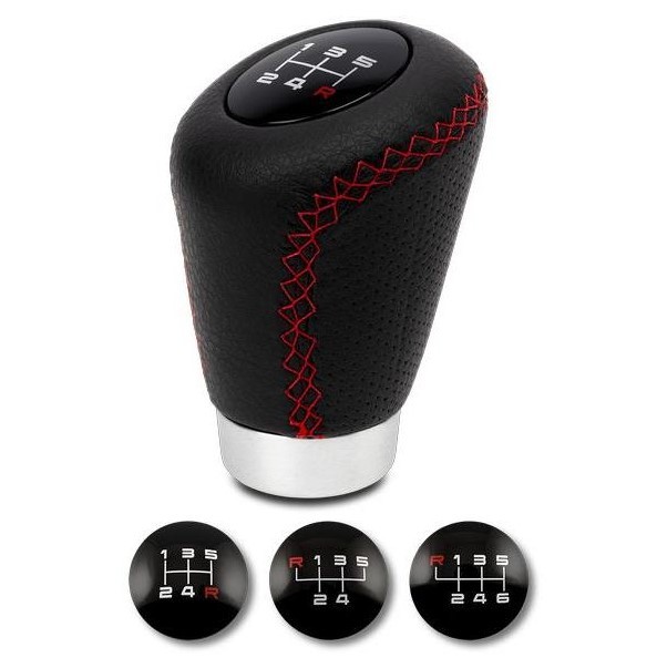 BC CORONA- POMO UNIVERSAL SPORT PIEL NEGRO/ROJO -
