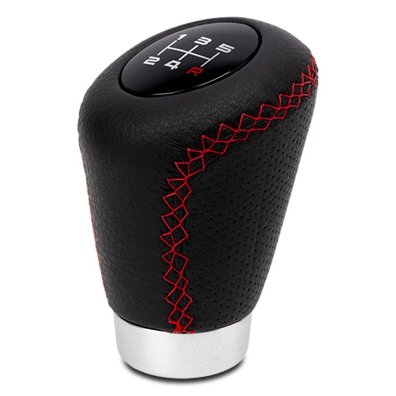 BC CORONA - POMO UNIVERSAL SPORT PIEL PERFORADA NEGRO/ROJO - POM30172
