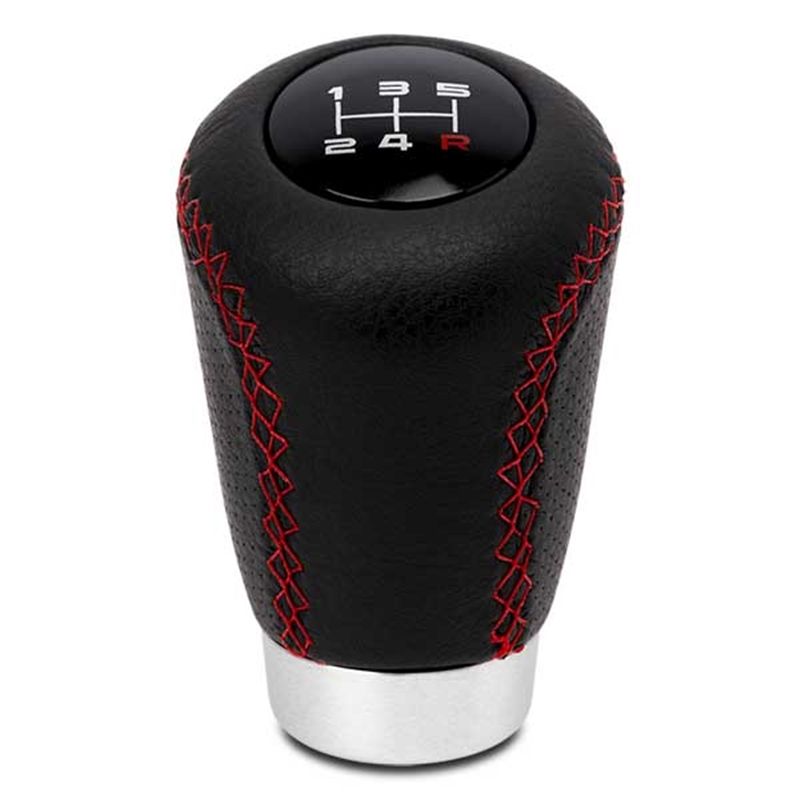 BC CORONA - POMO UNIVERSAL SPORT PIEL PERFORADA NEGRO/ROJO - POM30172 - Gallery Image